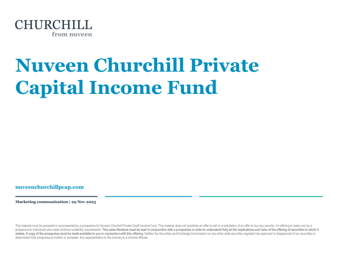 thumbnail image of Nuveen Churchill Private Capital Income Fund pitch book.pdf